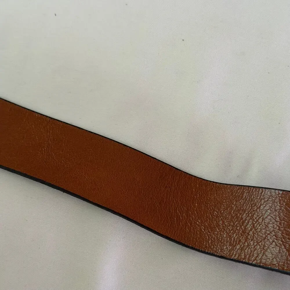 NWT Brown Genuine Leather Belt Men's 110cm